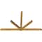 Ekena Millwork Kennewick Rough Sawn Timber Gable Bracket, Western Red Cedar, 108"W x 63"H x 4"D x 4"F, 14/12 Pitch GBW108X63X0404KEN00RWR - alternate 4